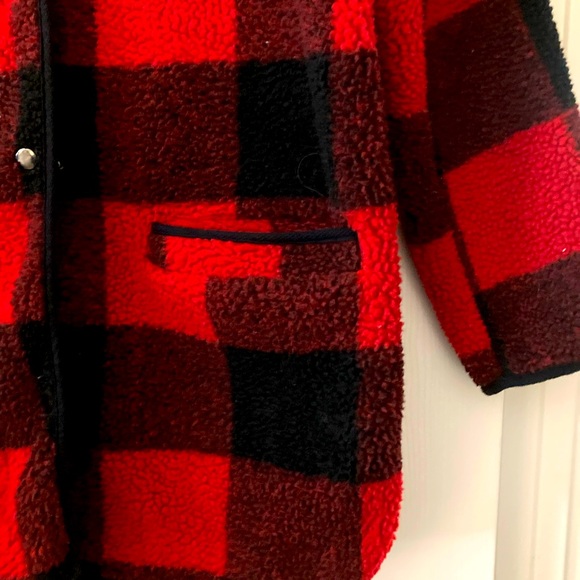 OLD NAVY Buffalo plaid fleece Sherpa - Size Medium - Picture 4 of 10